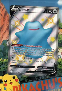 Pokemon TCG Ditto V SV118/SV122 Shining Fates: Shiny Vault NM/M - Image 1