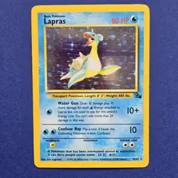 Lapras #10/62 Holo Rare - Unlimited Fossil 1999 Nintendo Pokemon TCG - Image 1