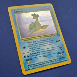 Lapras #10/62 Holo Rare - Unlimited Fossil 1999 Nintendo Pokemon TCG - Image 4