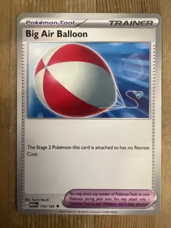 Pokemon TCG Big Air Balloon Scarlet & Violet - 151 155/165 Regular Uncommon - Image 1