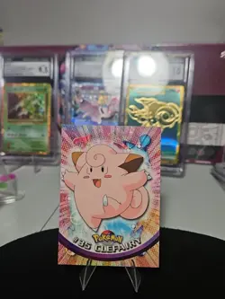 CLEFAIRY 1999 TOPPS POKEMON - # 35 - Red LOGO - TV ANIMATION - Image 1