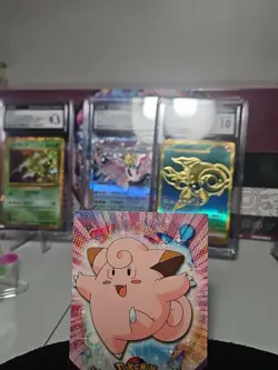 CLEFAIRY 1999 TOPPS POKEMON - # 35 - Red LOGO - TV ANIMATION - Image 2