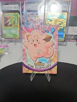 CLEFAIRY 1999 TOPPS POKEMON - # 35 - Red LOGO - TV ANIMATION - Image 3