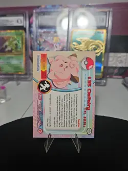 CLEFAIRY 1999 TOPPS POKEMON - # 35 - Red LOGO - TV ANIMATION - Image 4