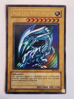 1996 Yu-Gi-Oh! - Blue-Eyes White Dragon - SDK-001 - Foil - Image 1