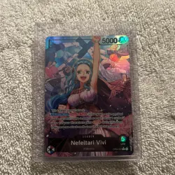 One Piece Nefeltari Vivi OP04-001 Kingdoms of Intrigue Alt Art Leader - Image 1