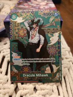 One Piece Dracule Mihawk - OP12-030 (SP) - The Azure Sea’s Seven (OP14) English - Image 3