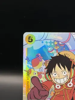 Monkey D. Luffy OP07-109 SR One Piece English Orginal With Error - Image 2