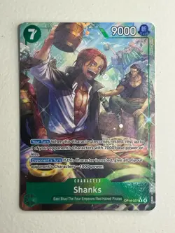 Shanks (Alternate Art) OP14-027 The Azure Sea's Seven English - Image 1
