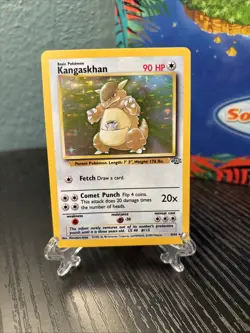 Pokemon TCG Kangaskhan Holo Rare Jungle Unlimited 5/64 Vintage WOTC 1999 NM - Image 1