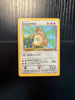 Pokemon TCG Kangaskhan Holo Rare Jungle Unlimited 5/64 Vintage WOTC 1999 NM - Image 2
