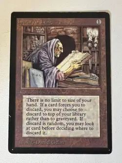 Magic the Gathering MTG Beta Library of Leng LP- (Beta Bob) - Image 1