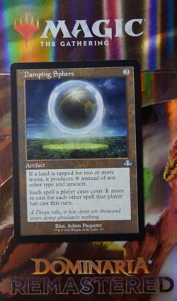 MTG DMR: Damping Sphere (Artifact) Dominaria Remastered Regular 377 Retro Frame - Image 1