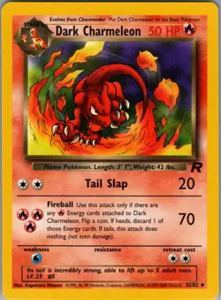 Pokemon Dark Charmeleon 32/82 Non Holo Team Rocket Unlimited - Image 1