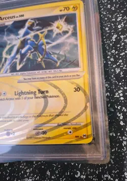 2009 Pokemon TCG Arceus Holo Rare Platinum Level 100 AR6 PSA 7 - Image 3