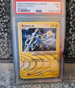 2009 Pokemon TCG Arceus Holo Rare Platinum Level 100 AR6 PSA 7 - Image 5