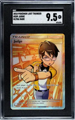 2018 Pokemon Sun & Moon Judge Lost Thunder 209/214 SGC 9.5 - Image 1