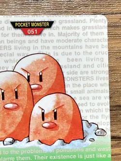 Pokemon Carddass Card Dugtrio No.51 Bandai Pocket Monsters Green ver. 1996 - Image 4
