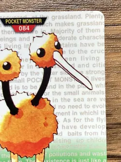 Pokemon Carddass Card Doduo No.84 Bandai Pocket Monsters Green ver. 1996 - Image 5