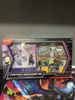 Pokemon TCG: Cynthia’s Garchomp ex Premium Collection box Sealed - Image 1