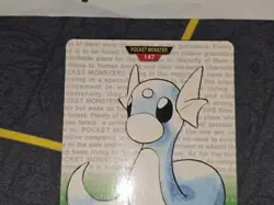Bandai Pokemon Carddass Set 1 Part 2 Dratini #147 (Green Version) Heavily Played - Image 2