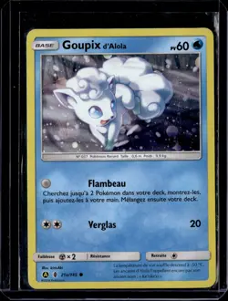 Alolan Vulpix 21a/145 2018 Guardians Rising SWIRL * (FRENCH) (LP) / Pokemon TCG - Image 1