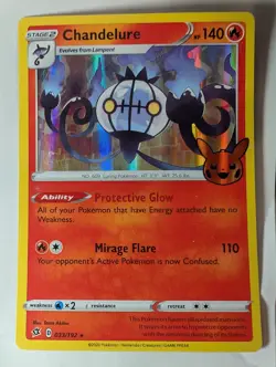 Chandelure 033/192 Halloween Trick or Trade - Pokemon Holo Foil Rare Nice! - Image 1