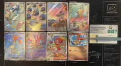 Pokemon White Flare Illustration Rare Card Lot of 7+ Victini BLK 012/086 - Image 1