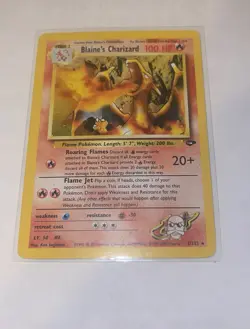 Pokemon Blaine's Charizard Gym Challenge 2/132 Holo Rare Unlimited 100 HP - Image 1