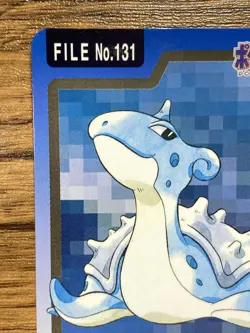 Pokemon Carddass Card Lapras File No.131 Bandai Pocket Monsters 1997 - Image 3
