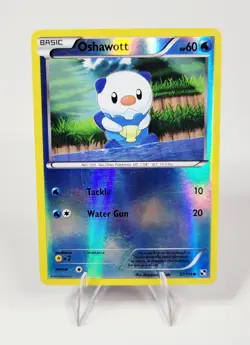 2011 Pokemon TCG - Oshawott 27/114 Black & White - Reverse Holo Common - Image 1