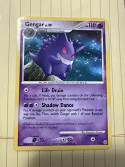 Pokemon Gengar TCG 27/130 Diamond and Pearl Base Non-Holo Rare - Image 1