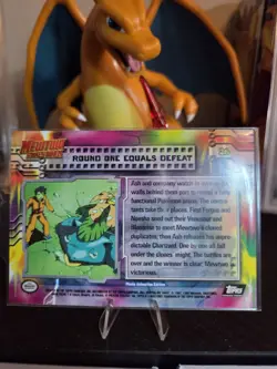 Pokemon TCG Round One Equals Defeat Pokemon Topps Mewtwo Strikes Back 26 - Image 2