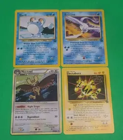 Vintage Pokemon WOTC Promos Electabuzz, Articuno, Marill, Noctowl 4 Cards Lot - Image 2