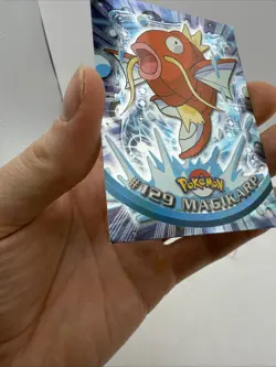 2000 Topps Pokemon Series 3 Silver Foil #129 Magikarp TV Animation Blue Logo LP - Image 4