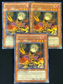 YUGIOH LONEFIRE BLOSSOM PTDN-EN088 RARE X3(LP) - Image 1