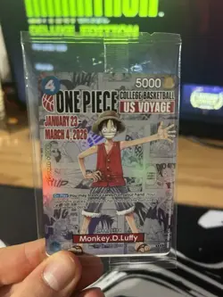 Bandai Namco One Piece Card Game US Voyage Monkey D. Luffy Promo Card +1000 - Image 1