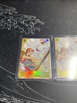 Zeus (Alternate Art) OP11-106 A Fist of Divine Speed Foil One Piece X2 - Image 2