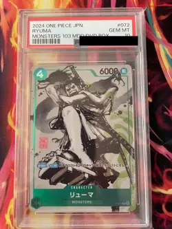 PSA10 RYUMA MONSTERS 2024 ONE PIECE JPN #103 GEM MT - Image 1