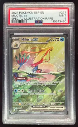 2024 Pokemon SV Surging Sparks - SSP EN #237/191 Milotic Ex PSA 9 - Image 1