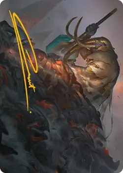 Against All Odds Art Card (Gold-Stamped Signature) 1 MTG NM - ASONE - Image 1