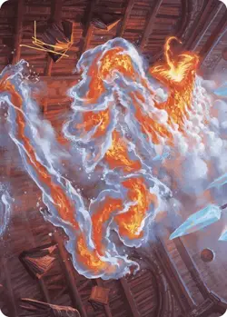 Scalding Viper Art Card (Gold-Stamped Signature) 41 MTG NM - ASWOE - Image 1