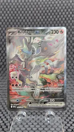 Pokemon Reshiram EX Special Illustration Rare Card 166/086 Sv: White Flare Holo - Image 1