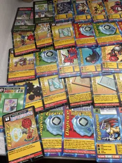 140+ Vintage 1999-2001 Digimon Digi-Battle Lot Bandai Large Variety Cards Bundle - Image 2