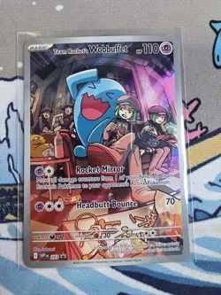 Team Rocket's Wobbuffet 203 Sv: Scarlet & Violet Promo Cards Holo - Image 1