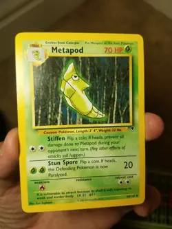 2002 POKEMON LEGENDARY COLLECTION SET METAPOD CARD 54/110, PACK FRESH - Image 1