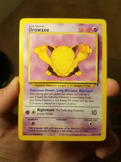2002 POKEMON LEGENDARY COLLECTION SET DROWZEE CARD 73/110, PACK FRESH - Image 1