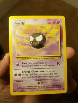 2002 POKEMON LEGENDARY COLLECTION SET GASTLY CARD 76/110, PACK FRESH - Image 1