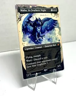 MTG Maha, Its Feathers Night Borderless Bloomburrow MTG Mythic Card 289 (READ) - Image 3