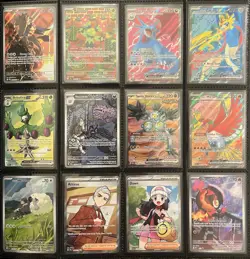 Pokemon Collection Binder Lot + Binder (Full Art EX) NM/Mint - 540 Total Cards - Image 1